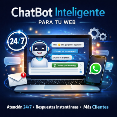 ChatBot Inteligente para tu Web (Atiende clientes 24/7)